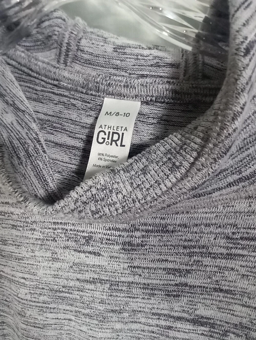 Athleta Girl Gray Hooded Sweatshirt Size M